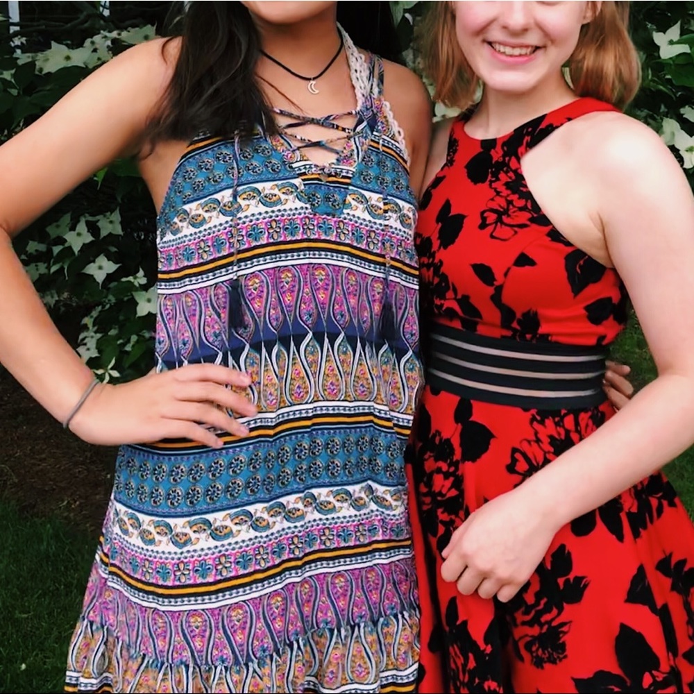 Hollister Multi-Print Mini Dress